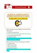 CSFC Exam&comma; Carrier Safety&comma; Alberta Transportation&comma; Fleet Safety&comma; Safety Compliance&comma; Commercial Transport&comma; Exam Questions&comma; Practice Test