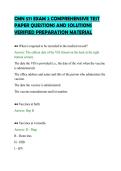 CMN 571 EXAM 2 COMPREHENSIVE TEST&NewLine;PAPER QUESTIONS AND SOLUTIONS&NewLine;VERIFIED PREPARATION MATERIAL