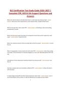 BLS Certification Test Study Guide 2026&ndash;2027 &vert; Complete CPR&comma; AED & Basic Life Support Questions and Answers &vert; Exam Prep