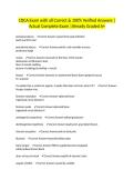 CDCA Exam with all Correct & 100&percnt; Verified Answers &vert;Actual Complete Exam &vert;Already Graded A&plus;