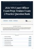 2026&sol;2027 NYS Court Officer Exam Prep Trainee Exam 2 Practice Question Bank