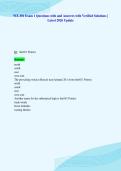 WX 301 Exam 1 Questions with and Answers with Verified Solutions &vert;&NewLine;Latest 2026 Update