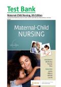 Test Bank for Maternal-Child Nursing 6th Edition by Emily Slone McKinney&comma; Susan Rowen James&vert;&vert;ISBN 978-0323697880&vert;&vert;Latest Edition&period;&NewLine;