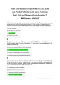 NURS 6660 Midterm Exam &ndash; Psychiatric Mental Health Nurse Practitioner Role I&colon; Child and Adolescent &lpar;Walden University&comma; Verified 75 Q&A Solutions Updated 2026&sol;2027&rpar; Comprehensive Nursing Resource