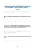 Louisiana POST Study Guide 2026&ndash;2027 &vert; Complete Peace Officer Standards & Training Exam Prep &vert; Questions & Answers