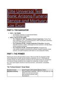 2026&sol;2027 Elite S-Tier Test Bank&colon; Arizona Funeral Service & Mortuary Law Exam &lpar;ADHS Title 9 Recodification&rpar; &vert; 69&plus; Q&A