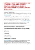MEAGHAN PIRETTI STUDY GUIDE 2026&ndash;2027 &vert; COMPLETE EXAM PREP &vert; VERIFIED PRACTICE QUESTIONS&comma; ANSWERS & DETAILED RATIONALES &vert; LATEST UPDATED STUDY GUIDE