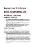 2026&sol;2027 Pennsylvania Architecture Board Jurisprudence Exam&colon; S-Tier Elite Test Bank &lpar;69&plus; Q&A&rpar;