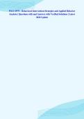 WGU D753 - Behavioral Intervention Strategies and Applied Behavior&NewLine;Analysis &vert; Questions with and Answers with Verified Solutions &vert; Latest&NewLine;2026 Update