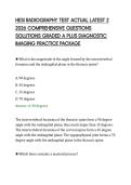HESI RADIOGRAPHY TEST ACTUAL LATEST 2&NewLine;2026 COMPREHENSIVE QUESTIONS&NewLine;SOLUTIONS GRADED A PLUS DIAGNOSTIC&NewLine;IMAGING PRACTICE PACKAGE&NewLine;