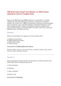 NIH Stroke Scale Group E Test Study Guide Patients 1-6 Certification Answers