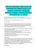 NUR 520 Foundational Competencies for the Professional Nurse Official Practice Exam Actual Exam 2026&sol;2027 with Detailed Rationales &vert; Complete Exam-Style Questions &vert; Pass Guaranteed &ndash; A&plus; Graded&NewLine;&NewLine;