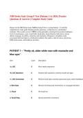 NIH Stroke Scale Group E Test Study Guide Patients 1-6 Certification Answers