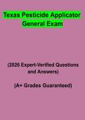 Texas Pesticide Applicator General Exam&colon; Complete Certification Study Guide&comma; Review Notes & Practice Questions PDF