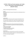  NAPSRx CNPR Exam Practice Questions with Verified Answers &vert; 100 Questions with Detailed Rationales &lpar;2026&sol;2027 Edition&rpar;