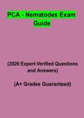 PCA &ndash; Nematodes Exam Guide&colon; Complete Study Guide&comma; Nematode Management Review & Practice Questions PDF