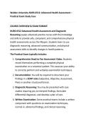 Walden University NURS-6512 Advanced Health Assessment &ndash; Practical Exam Study Case