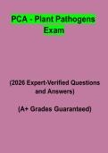 PCA &ndash; Plant Pathogens Exam&colon; Complete Study Guide&comma; Plant Pathology Review & Practice Questions PDF
