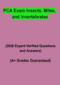 PCA Exam&colon; Insects&comma; Mites&comma; and Invertebrates &ndash; Complete Study Guide&comma; Entomology Review & Practice Questions PDF