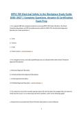 NFPA 70E Electrical Safety in the Workplace Study Guide 2026&ndash;2027 &vert; Complete Exam Questions&comma; Answers & Certification Prep