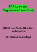 PCA Laws and Regulations Exam Guide&colon; Complete Study Guide&comma; Regulatory Review & Practice Questions PDF