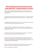 NFPA 70 &lpar;National Electrical Code&rpar; Exam Study Guide 2026&ndash;2027 &vert; Complete Questions&comma; Answers & NEC Certification Prep