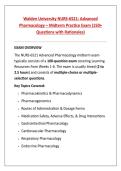Walden University NURS-6521 Advanced Pharmacology &ndash; Midterm Practice Exam &lpar;150&plus; Questions with rationalized answers