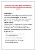 Walden University NURS-6521 Advanced Pharmacology &ndash; Final Exam Study Guide &lpar;150&plus; Questions with rationalized answers