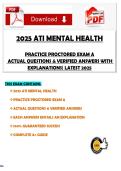 2025 ATI MENTAL HEALTH&period;