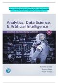 Test Bank For Analytics&comma; Data Science&comma; & Artificial Intelligence&colon; Systems for Decision Support 11 Edition by Ramesh&comma; Dursun and Efraim&period;&vert;All 1-14 Chapters Covered With Questions And Verified Solutions With Detailed Rationales And Case Studies&period;