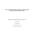 WGU C155 Pathopharmacological Foundations for Advanced Nursing Practice Revision Final with complete solution
