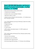 Week 6 NR 568 2026 Question and Answer &vert;&NewLine;Newest Previously Tested Scripts &vert; Verified&NewLine;Solutions &vert; A&plus; Verified