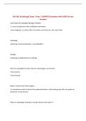 SHS 401 &lpar;Audiology&rpar; Exam 1 Prep &vert; UPDATED Questions with 100&percnt; Correct&NewLine;Answers