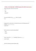 SPA 4011 - Final Study Guide &vert; UPDATED Questions with 100&percnt; Correct Answers&NewLine;