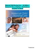 Maternal Child Nursing Care &ndash; 7th Edition &ndash; Shannon E&period; Perry & Marilyn J&period; Hockenberry &vert; Complete Test Bank &lpar;All Chapters&rpar; &vert; Verified Questions & Answers &vert; Maternal&comma; Obstetric & Pediatric Nursing Exam Prep