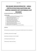 PRO BOARD DRIVER&lowbar;OPERATOR &ndash; AERIAL CERTIFICATION EXAM QUESTIONS AND VERIFIED ANSWERS WITH RATIONALES JUST RELEASED&period;pdf&NewLine;&NewLine;