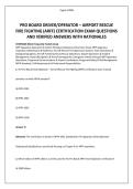 PRO BOARD DRIVER-OPERATOR &ndash; AIRPORT RESCUE FIRE FIGHTING &lpar;ARFF&rpar; CERTIFICATION EXAM QUESTIONS AND VERIFIED ANSWERS WITH RATIONALES&period;pdf&NewLine;&NewLine;