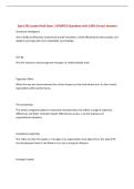 Spmt 362 Lasota-Final Exam &vert; UPDATED Questions with 100&percnt; Correct Answers&NewLine;