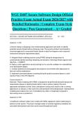 WGU D487 Secure Software Design Official Practice Exam Actual Exam 2026&sol;2027 with Detailed Rationales &vert; Complete Exam-Style Questions &vert; Pass Guaranteed &ndash; A&plus; Graded&NewLine;&NewLine;