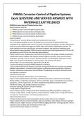 PHMSA Corrosion Control of Pipeline Systems Exam QUESTIONS AND VERIFIED ANSWERS WITH RATIONALES JUST RELEASED&period;pdf&NewLine;&NewLine;