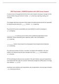 SPMT final review &vert; UPDATED Questions with 100&percnt; Correct Answers&NewLine;