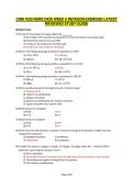 CHM 1020 &sol; NURS D439 &ndash; Week 6 Revision Exercise Latest Reviewed Study Guide &lpar;2026&rpar;