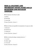 HESI A2 ANATOMY AND&NewLine;PHYSIOLOGY STUDY GUIDE 2026 30&NewLine;QUESTIONS AND DETAILED&NewLine;ANSWERS 