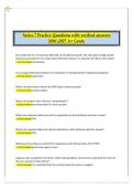 Series 7 Exam Prep Questions and Answers &vert; 2026&sol;2027 &vert; Complete FINRA Series 7 Certification Study Guide&vert;FINRA Series 7&vert;Series 7 &ndash; General Securities Representative Exam&vert;Quiz Bundles