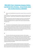WGU D081 Task 1&colon; Analyzing Company Culture and Market Entry Strategy &vert; Western Governors University &lpar;WGU&rpar; &vert; 2026&sol;2027 &vert; Task Guide and Business Strategy Study Material