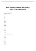 NIHSS - Group A Questions And Answers &sol; 100&percnt; Correct Review 2026