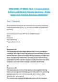 WGU D081 V5-QBM3 Task 1&colon; Organizational Culture and Market Strategy Analysis &vert; Western Governors University &lpar;WGU&rpar; &vert; 2026&sol;2027 &vert; Task Guide and Business Strategy Study Material