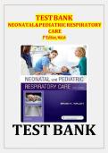 Updated&sol;Latest Neonatal and Pediatric Respiratory Care 5th Edition Brian K&period; Walsh Test Bank Complete All Chapters Comprehensive Respiratory Therapy Resource Clinical Case Studies Practice Questions Answers Rationales NBRC NPS Exam Review Study Guide For R
