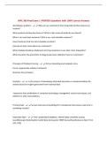 BUNDLE FOR WPC 300 EXAMS with  UPDATED Questions and 100&percnt; Correct Answers