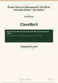Human Resource Management Test Bank &vert;&NewLine;Canadian Edition &vert; 6th Edition